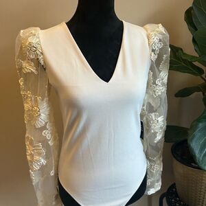 Express cream body suit